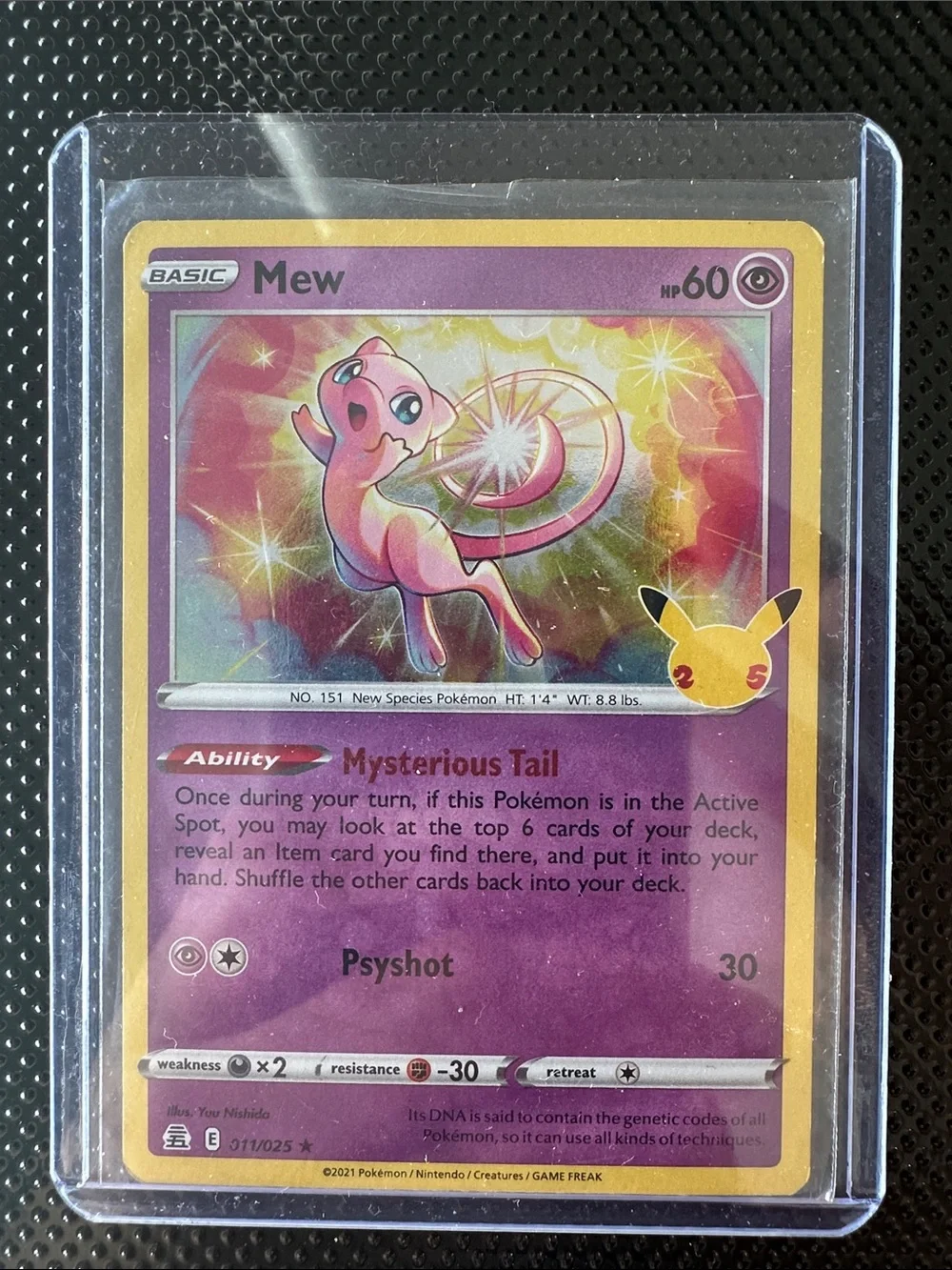 Pokemon Mew Trading Card - Pink, Yellow, Purple - Picture 1 of 6
